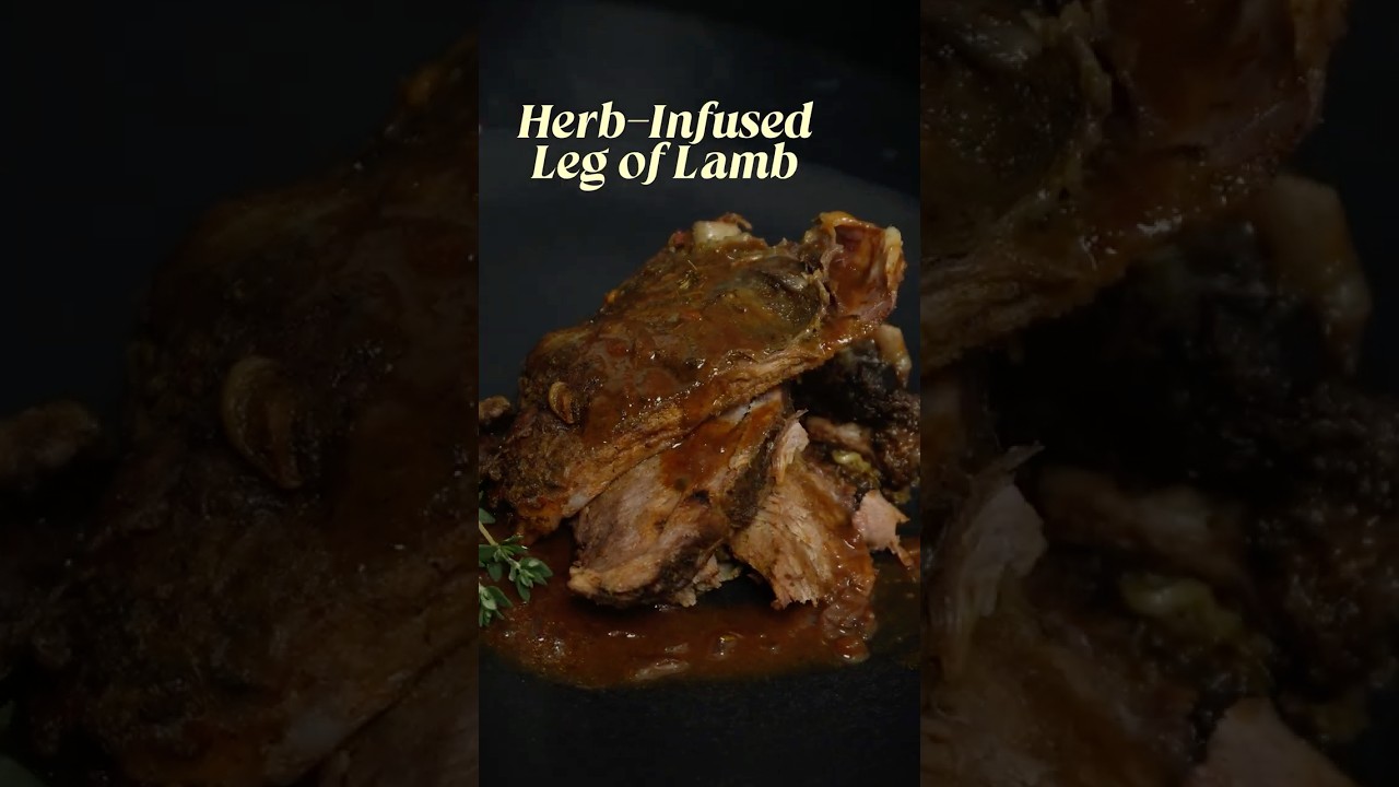Rezeptvideo: Lammkeule ohne Knochen mit Kräutern